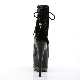 Pleaser Botín ADORE-1018-3 Metalizado Negro EU-40 / US-10