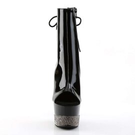 Pleaser Botín ADORE-1018-3 Metalizado Negro EU-37...