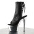 Pleaser Botín ADORE-1018 Negro Plata Metalizado EU-36 / US-6