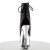 Pleaser Botín ADORE-1018 Negro Plata Metalizado EU-36 / US-6