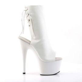 Pleaser Botín ADORE-1018 Blanco Sintético EU-41 / US-11