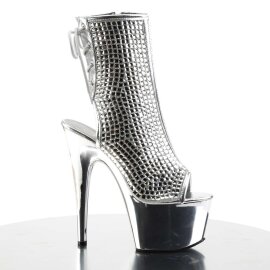Pleaser Botín ADORE-1018DCS Plata Metalizado EU-38 / US-8