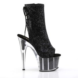 Pleaser Botín ADORE-1018G Purpurina Negra EU-38 / US-8