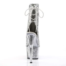 Pleaser Botín ADORE-1018G Purpurina Plata EU-40 / US-10
