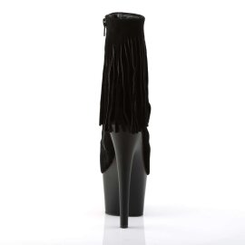 Pleaser Botín ADORE-1019 Negro Ante EU-40 / US-10