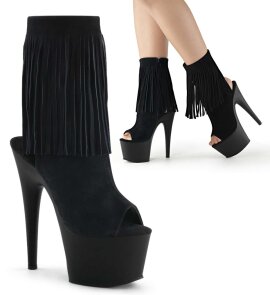 Pleaser Botín ADORE-1019 Negro Ante EU-35 / US-5
