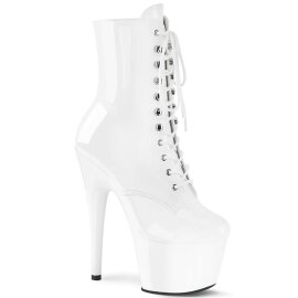 Pleaser Botín ADORE-1020 Blanco Charol EU-42 / US-12