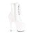 Pleaser Botín ADORE-1020 Blanco Charol EU-38 / US-8