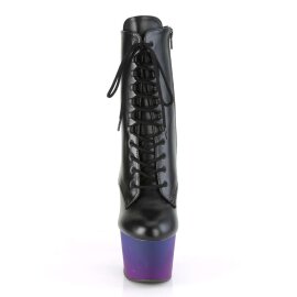 Pleaser Botín ADORE-1020BP Negro Azul-Lila EU-35 / US-5