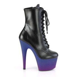 Pleaser Botín ADORE-1020BP Negro Azul-Lila EU-35 / US-5