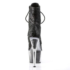 Pleaser Botín ADORE-1020G Purpurina Negra EU-35 / US-5