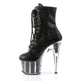 Pleaser Botín ADORE-1020G Purpurina Negra EU-37 / US-7