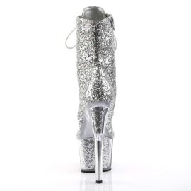 Pleaser Botín ADORE-1020G Purpurina Plata EU-35 / US-5