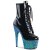 Pleaser Botín ADORE-1020LG Negro Azul Purpurina EU-35 / US-5