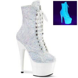 Pleaser Botín ADORE-1020LG Blanco-Neón...