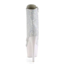 Pleaser Botín ADORE-1020LG Blanco-Neón Multi Purpurina EU-36 / US-6