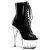 Pleaser Botín ADORE-1021 Negro Transparente EU-41 / US-11