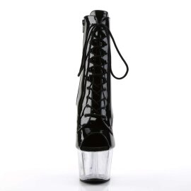 Pleaser Botín ADORE-1021 Negro Transparente EU-35 / US-5