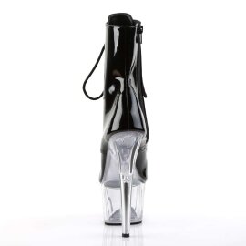 Pleaser Botín ADORE-1021 Negro Transparente EU-35 / US-5