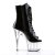 Pleaser Botín ADORE-1021 Negro Transparente EU-39 / US-9