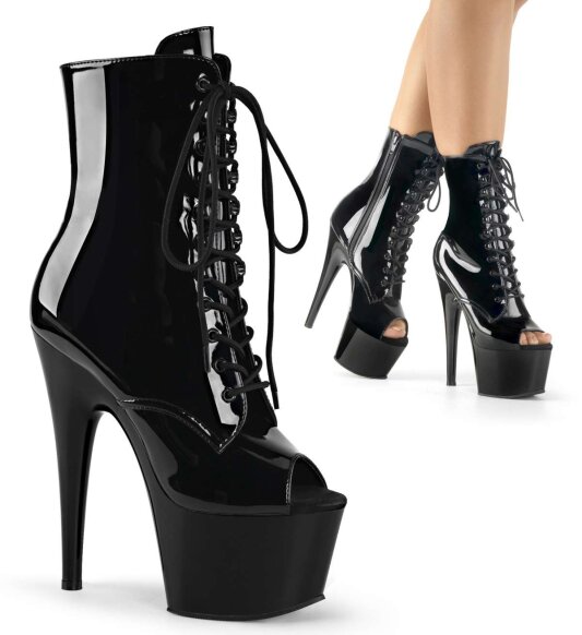 Pleaser Botín ADORE-1021 Negro EU-35 / US-5