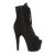Pleaser Botín ADORE-1021FS Negro Ante EU-35 / US-5