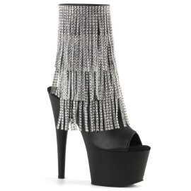 Pleaser Botín ADORE-1024RSF Negro Plata EU-40 / US-10