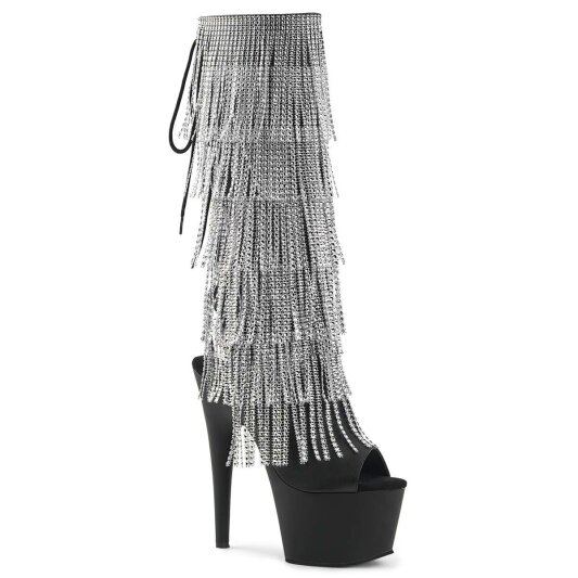 Pleaser Bota ADORE-2024RSF Negro Charol ElásticoEU-41 / US-11