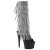Pleaser Bota ADORE-2024RSF Negro Charol ElásticoEU-41 / US-11