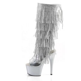 Pleaser Bota ADORE-2024RSF Plata Metálico Metalizado EU-35 / US-5