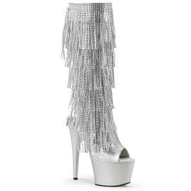 Pleaser Bota ADORE-2024RSF Plata Metálico...