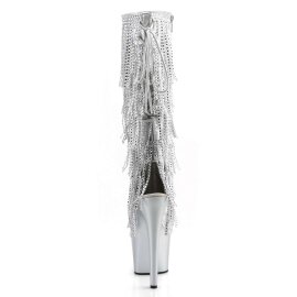 Pleaser Bota ADORE-2024RSF Plata Metálico Metalizado EU-38 / US-8
