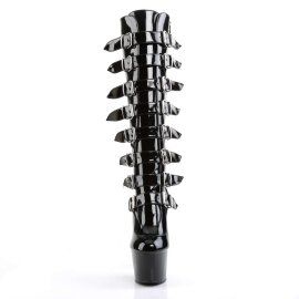 Pleaser Bota ADORE-2043 Negro Charol ElásticoEU-37...