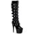 Pleaser Bota ADORE-2043 Negro Charol ElásticoEU-37 / US-7