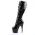 Pleaser Bota ADORE-2043 Negro Charol ElásticoEU-37 / US-7