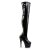 Pleaser Bota Alta ADORE-3000 Negro Charol ElásticoEU-37 / US-7
