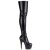 Pleaser Bota Alta ADORE-3000 Negro Charol ElásticoEU-35 / US-5