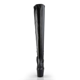 Pleaser Bota Alta ADORE-3000 Negro Charol ElásticoEU-37 / US-7
