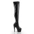 Pleaser Bota Alta ADORE-3000 Negro Charol ElásticoEU-37 / US-7