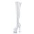 Pleaser Bota Alta ADORE-3000 Blanco Charol Elástico EU-35 / US-5