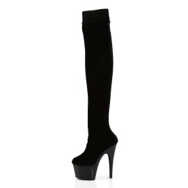 Pleaser Bota Alta ADORE-3002 Negro Charol ElásticoEU-40 / US-10