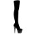 Pleaser Bota Alta ADORE-3002 Negro Charol ElásticoEU-40 / US-10