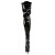 Pleaser Bota Alta ADORE-3023 Negro Charol Elástico EU-37 / US-7