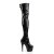 Pleaser Bota Alta ADORE-3050 Negro Charol Elástico EU-37 / US-7