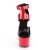 Pleaser Sandalia de Tacón ADORE-700-16 Negro Rojo EU-35 / US-5