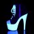 Pleaser Botín ADORE-700SK-02 Negro Blanco-Neón EU-38 / US-8