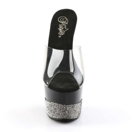 Pleaser Zapato Abierto ADORE-701-3 Negro Transparente...