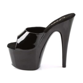 Pleaser Zapato Abierto ADORE-701 Negro Charolo EU-38 / US-8