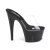 Pleaser Zapato Abierto ADORE-701 Negro Transparente EU-37 / US-7