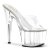 Pleaser Zapato Abierto ADORE-701 Plata Transparente EU-35 / US-5